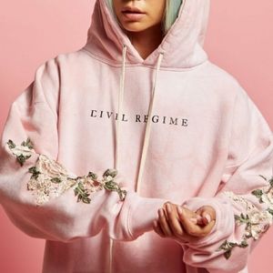 Civil Regime pink cloud hoodie